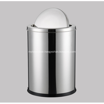 Flip Over The Stainless Steel Trash Can